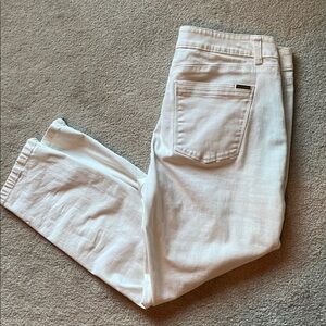 White House Black Market Crisp White Skimmer Pants